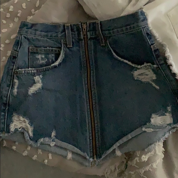 lf carmar denim skirt